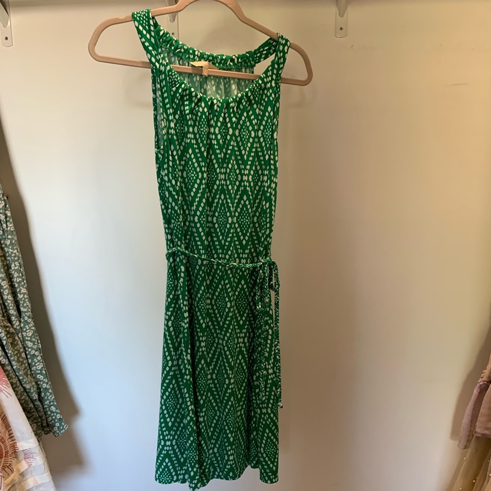 Banana Republic green jersey dress
